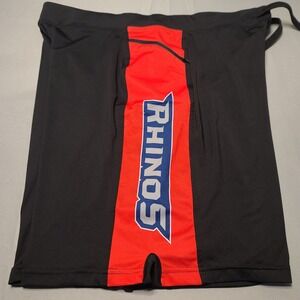 Hylete Athletic Shorts Mens XL Black Red NPGL Rhinos Above Knee Training Gym WOD
